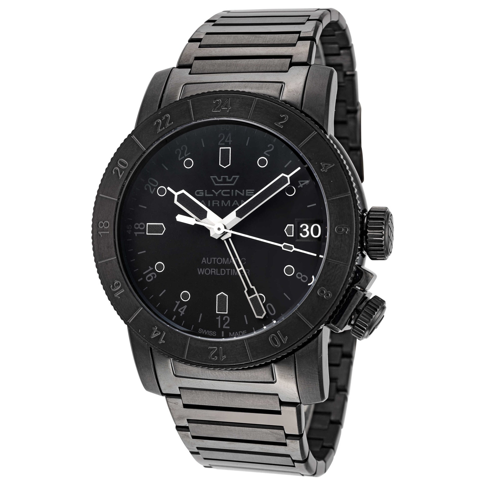 Front view of Glycine Airman 46 Men's Automatic Watch GL0195