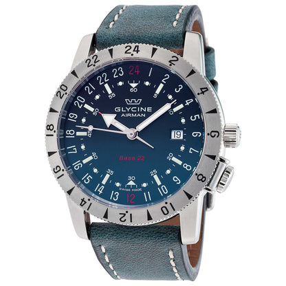 Front view of Glycine Airman Base 22 Purist Men's Automatic Watch GL0204