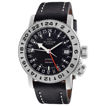 Front view of Glycine Airman 18 GMT Men's Automatic Watch GL0225