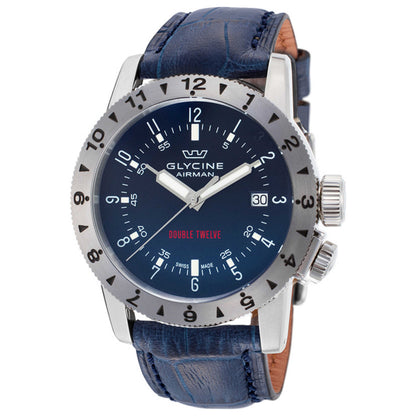 Front view of Glycine Airman Double Twelve Men's Automatic Watch GL0235