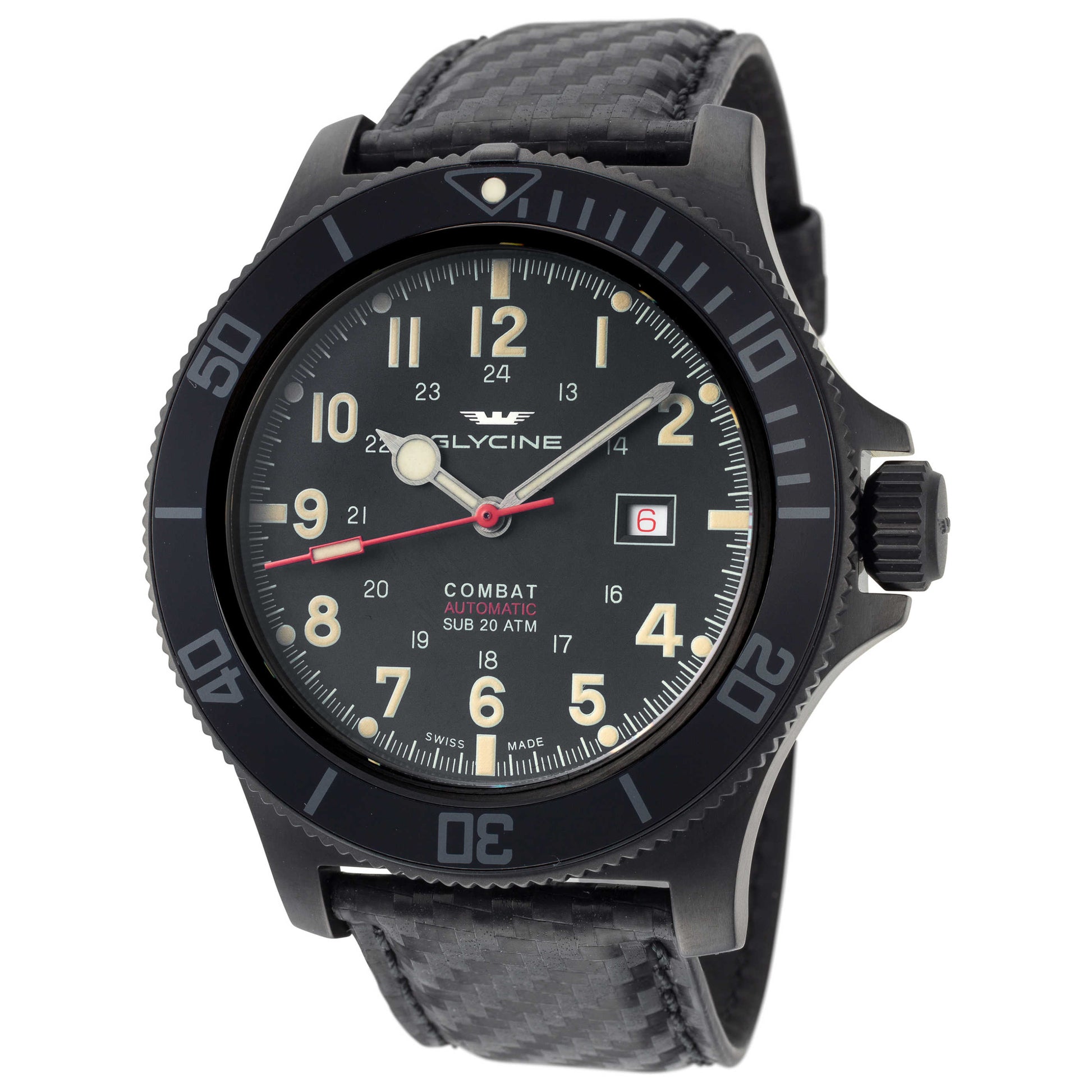 Front view of Glycine Combat Sub 48 Men's Automatic Watch GL0241