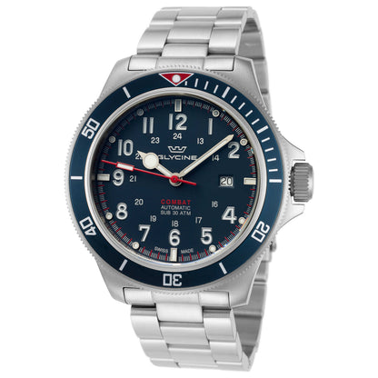 Front view of Glycine Combat Sub 46 Men's Automatic Watch GL0254