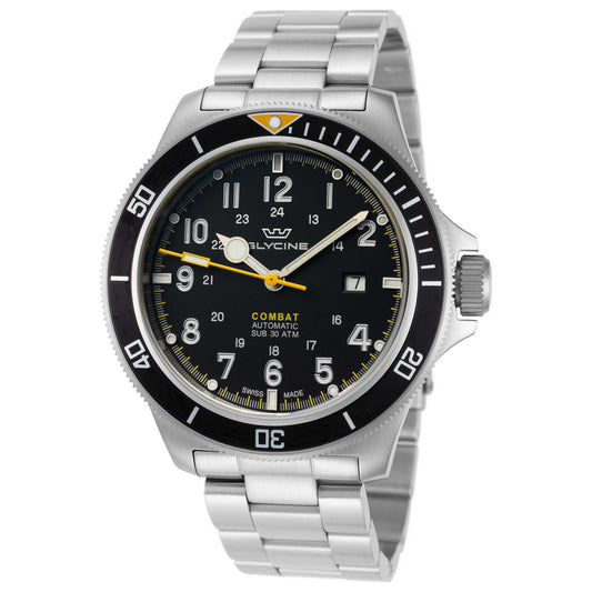 Front view of Glycine Combat Sub 46 Men's Automatic Watch GL0255