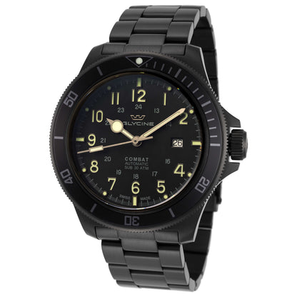 Front view of Glycine Combat Sub 46 Men's Automatic Watch GL0256