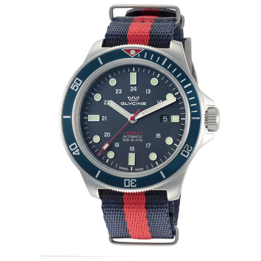 Front view of Glycine Combat Sub 46 Men's Automatic Watch GL0257
