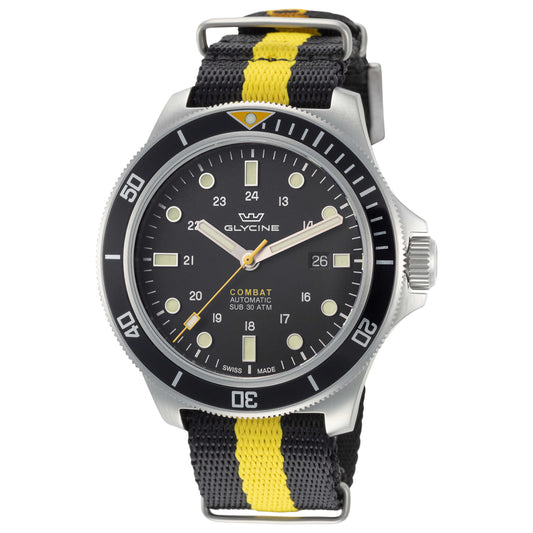 Front view of Glycine Combat Sub 46 Men's Automatic Watch GL0258