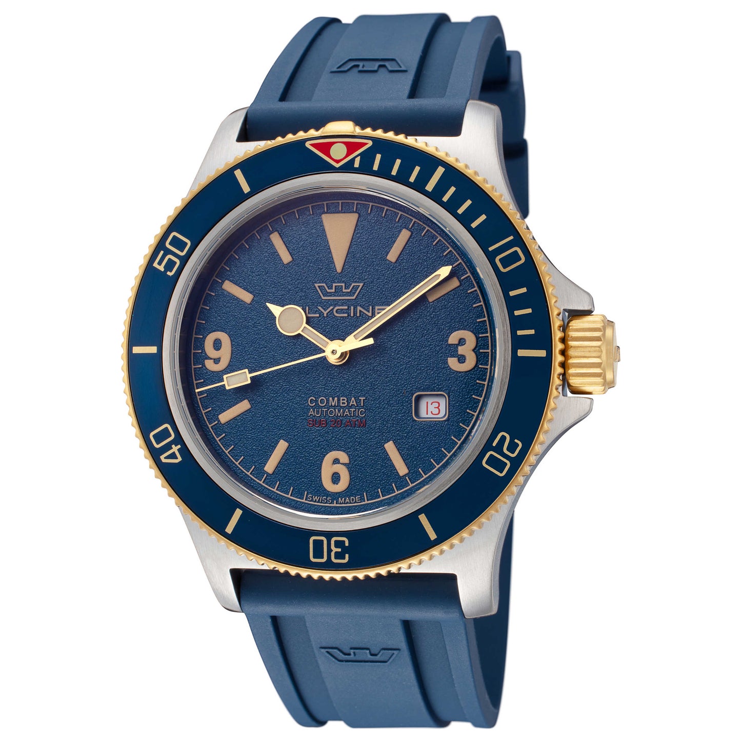 Front view of Glycine Combat Sub 42 Vintage Men's Automatic Watch GL0264