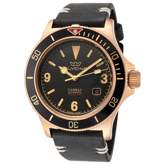 Front view of Glycine Combat Sub 42 Vintage Men's Automatic Watch GL0265