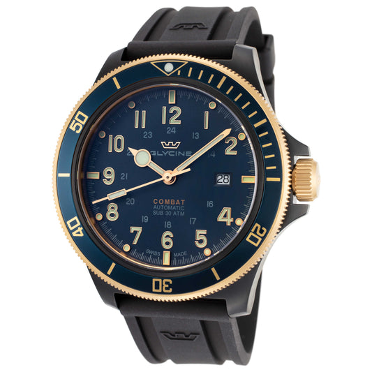 Front view of Glycine Combat Sub 46 Men's Automatic Watch GL0280