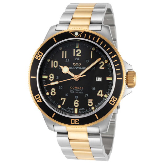 Front view of Glycine Combat Sub 46 Men's Automatic Watch GL0293