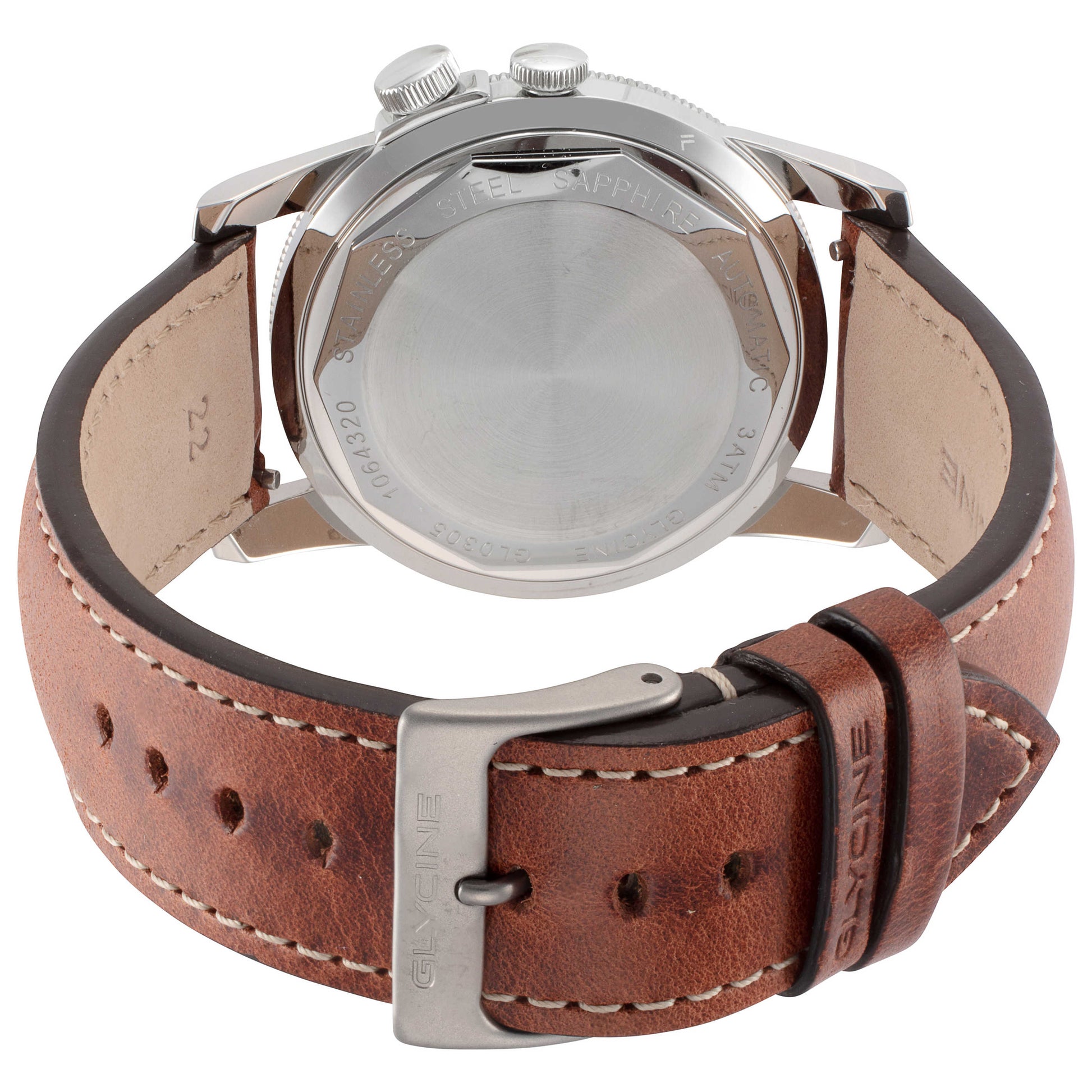 Back view of Glycine Airman Men's Automatic Watch GL0305