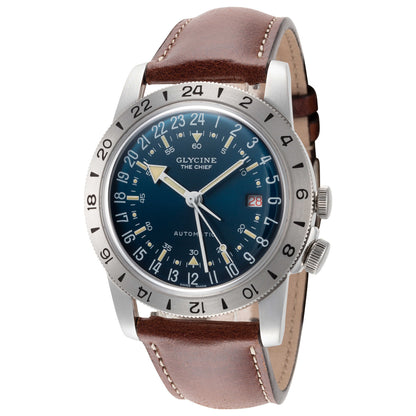 Front view of Glycine Airman Vintage The Chief Men's Automatic Watch GL0306