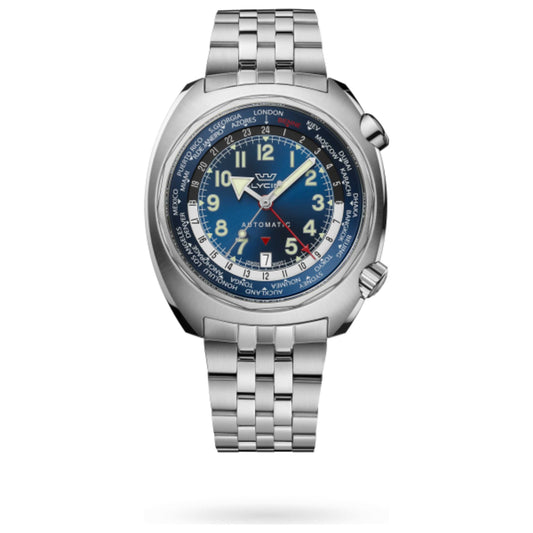 Front view of Glycine Airman SST GMT Men's Automatic Watch GL0310