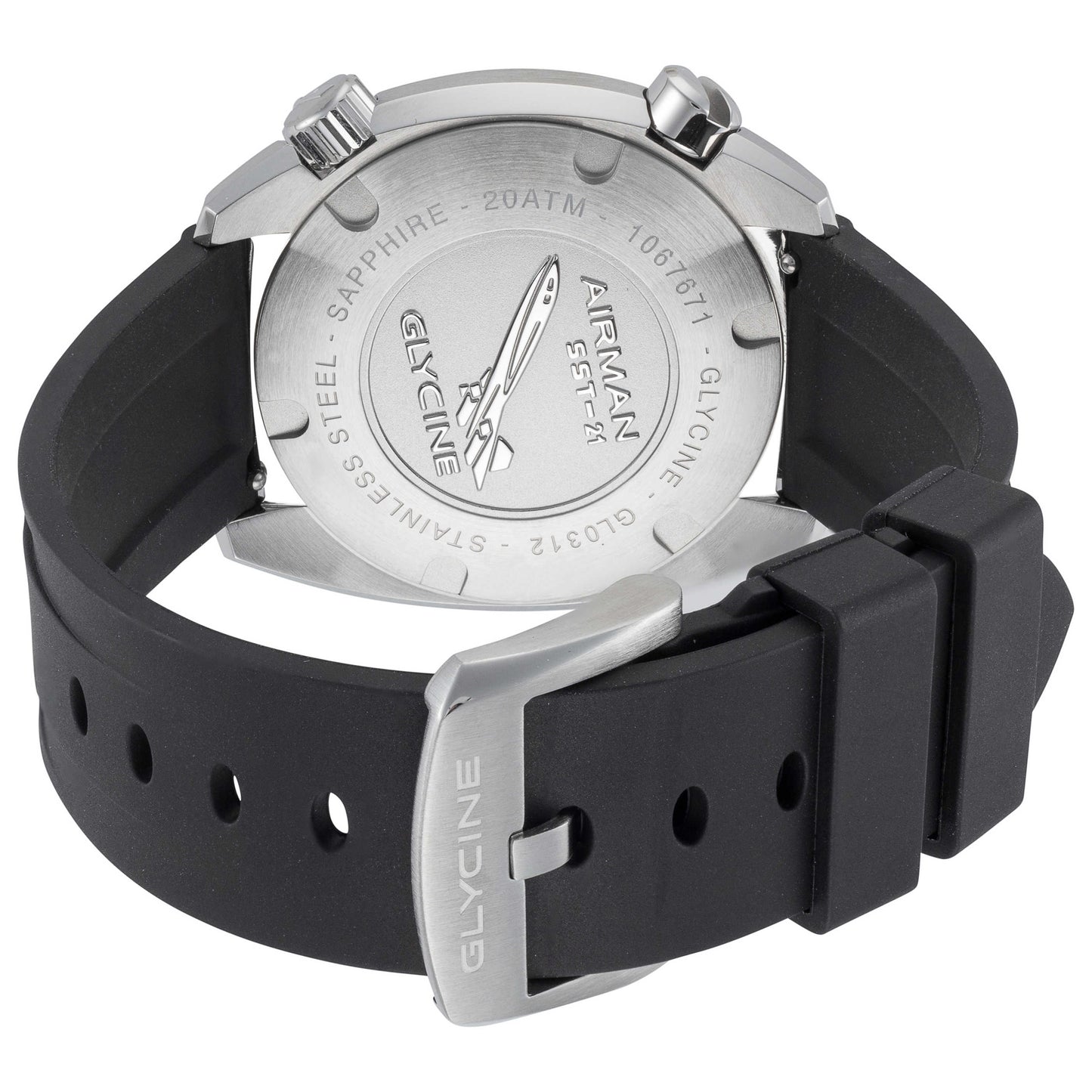Back view of Glycine Airman SST Men's Automatic Watch GL0312