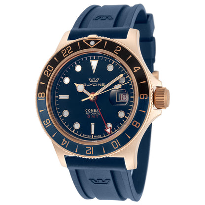 Front view of Glycine Combat Sub Sport 42 GMT Men's Automatic Watch GL0321