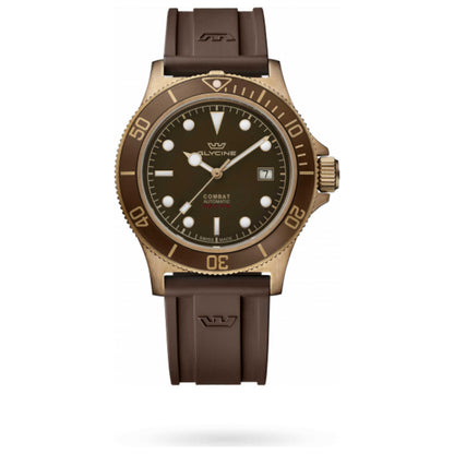 Front view of Glycine Combat Sub Bronze Men's Automatic Watch GL0324