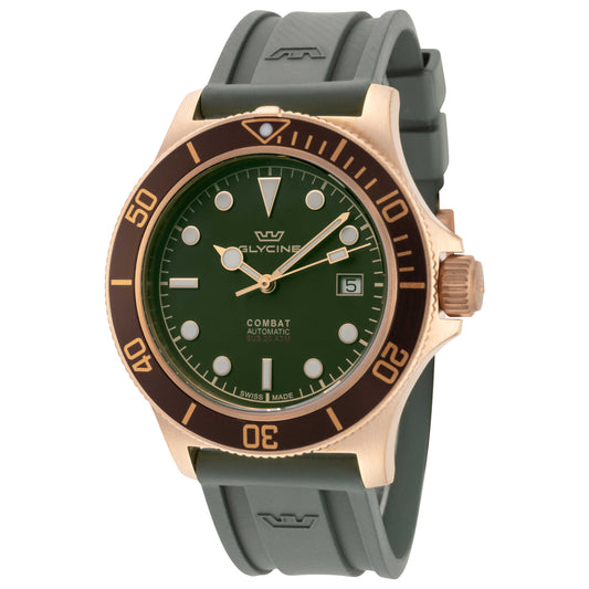 Front view of Glycine Combat Sub Sport 42 Bronze Men's Automatic Watch GL0325