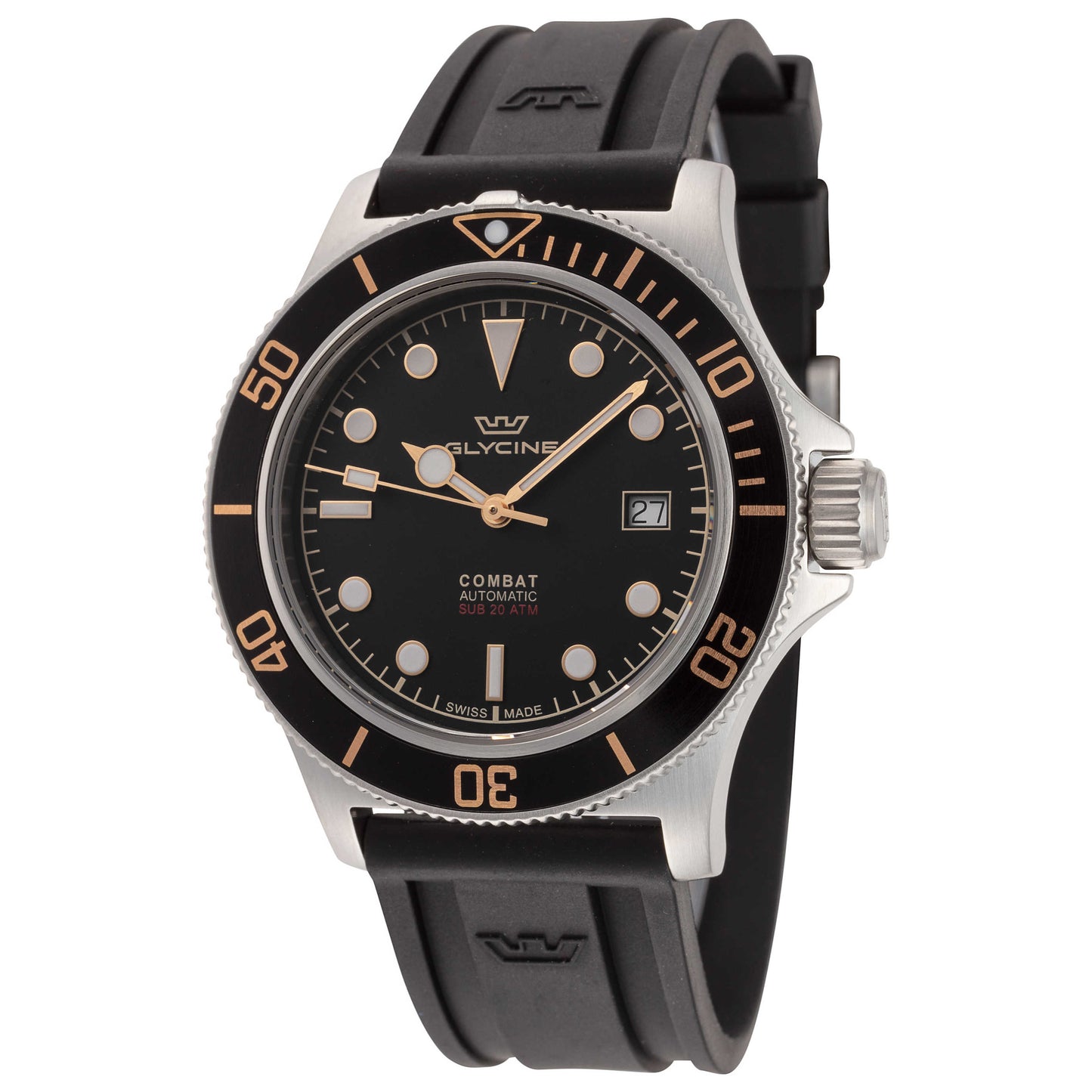 Front view of Glycine Combat Sub Sport 42 Men's Automatic Watch GL0326