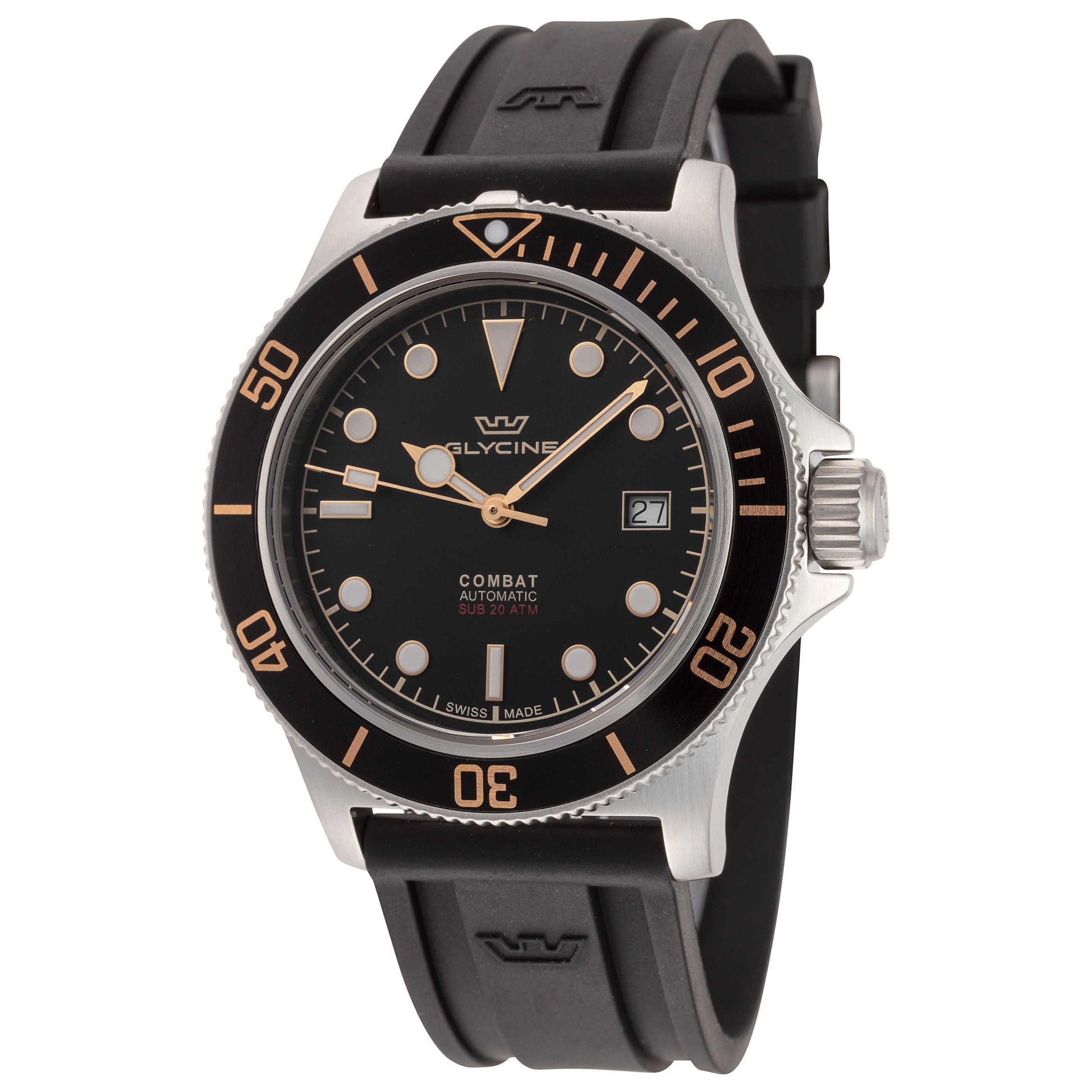 Front view of Glycine Combat Sub Sport 42 Men's Automatic Watch GL0326