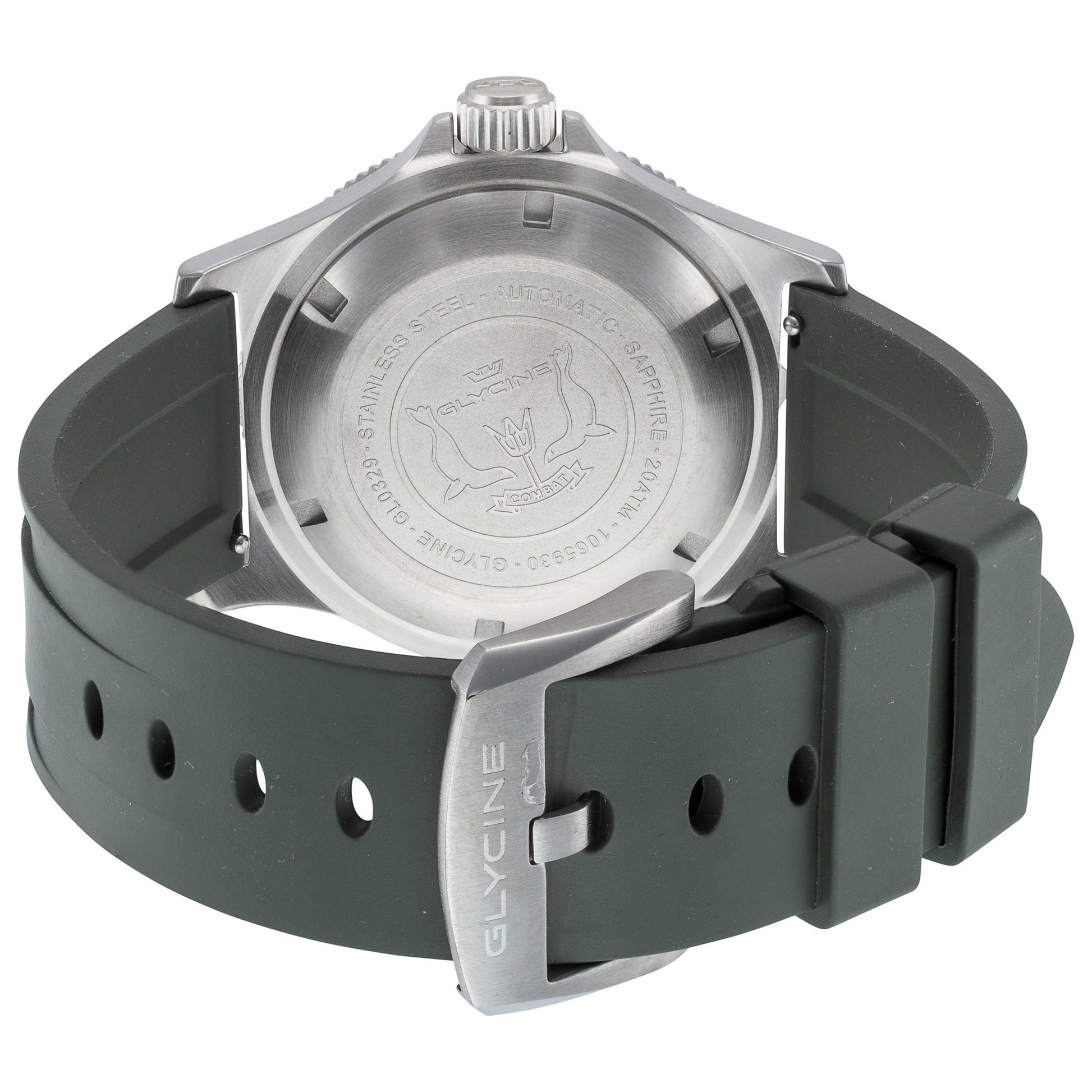 Back view of Glycine Combat Sub Sport 42 Men's Automatic Watch GL0329
