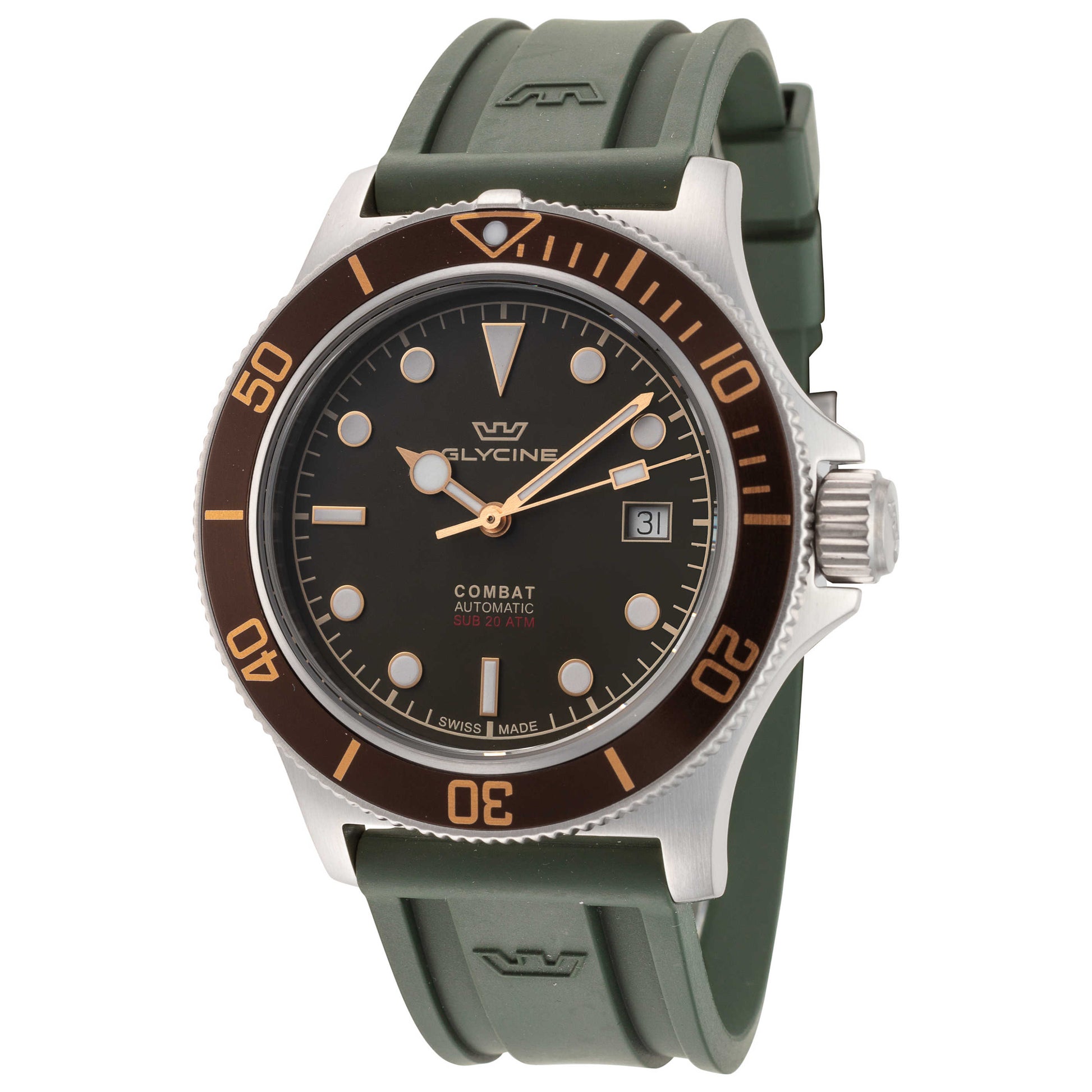 Front view of Glycine Combat Sub Sport 42 Men's Automatic Watch GL0329