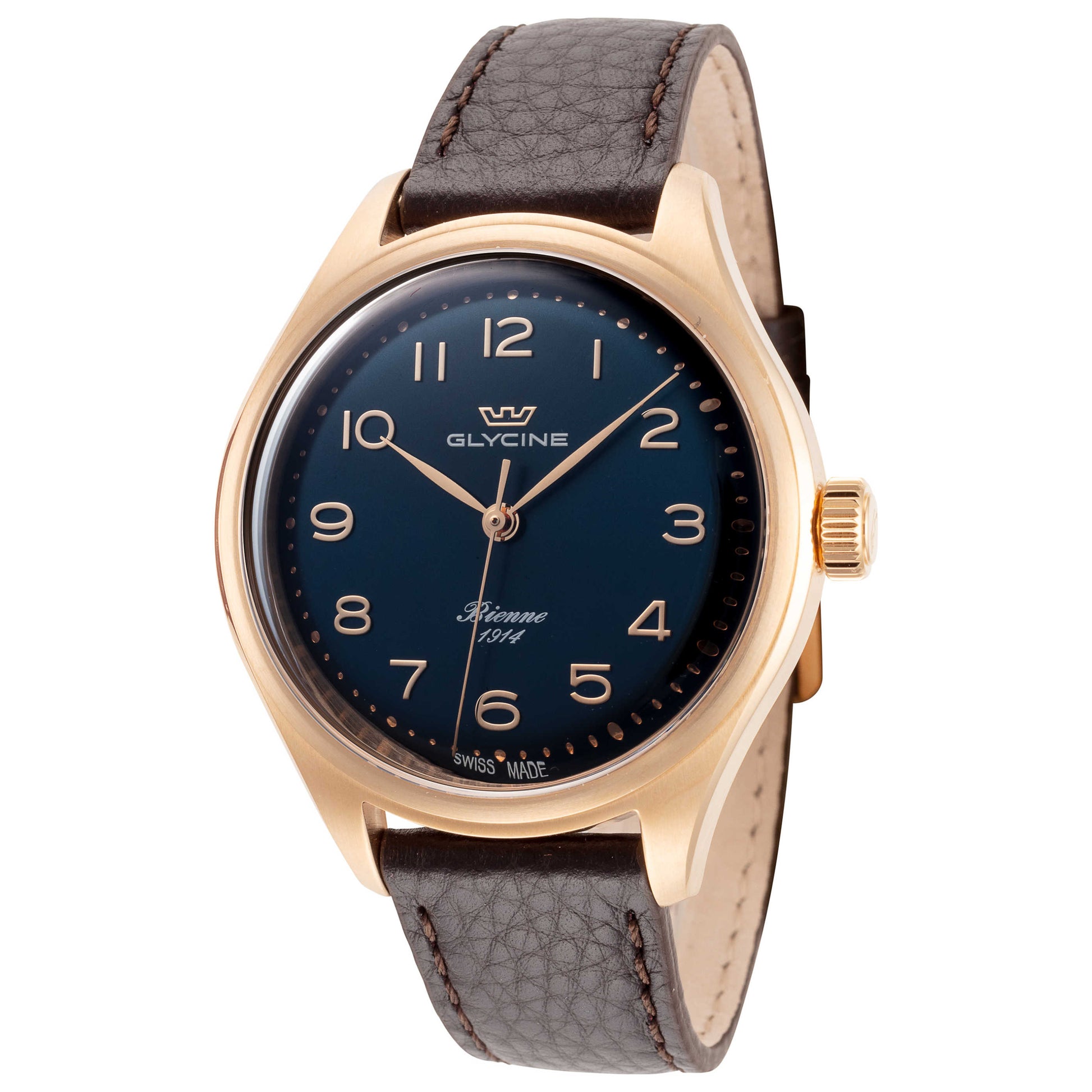 Front view of Glycine Bienne 1914 Men's Automatic Watch GL0336