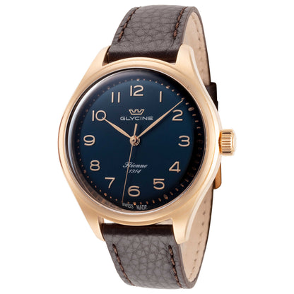 Front view of Glycine Bienne 1914 Men's Automatic Watch GL0336