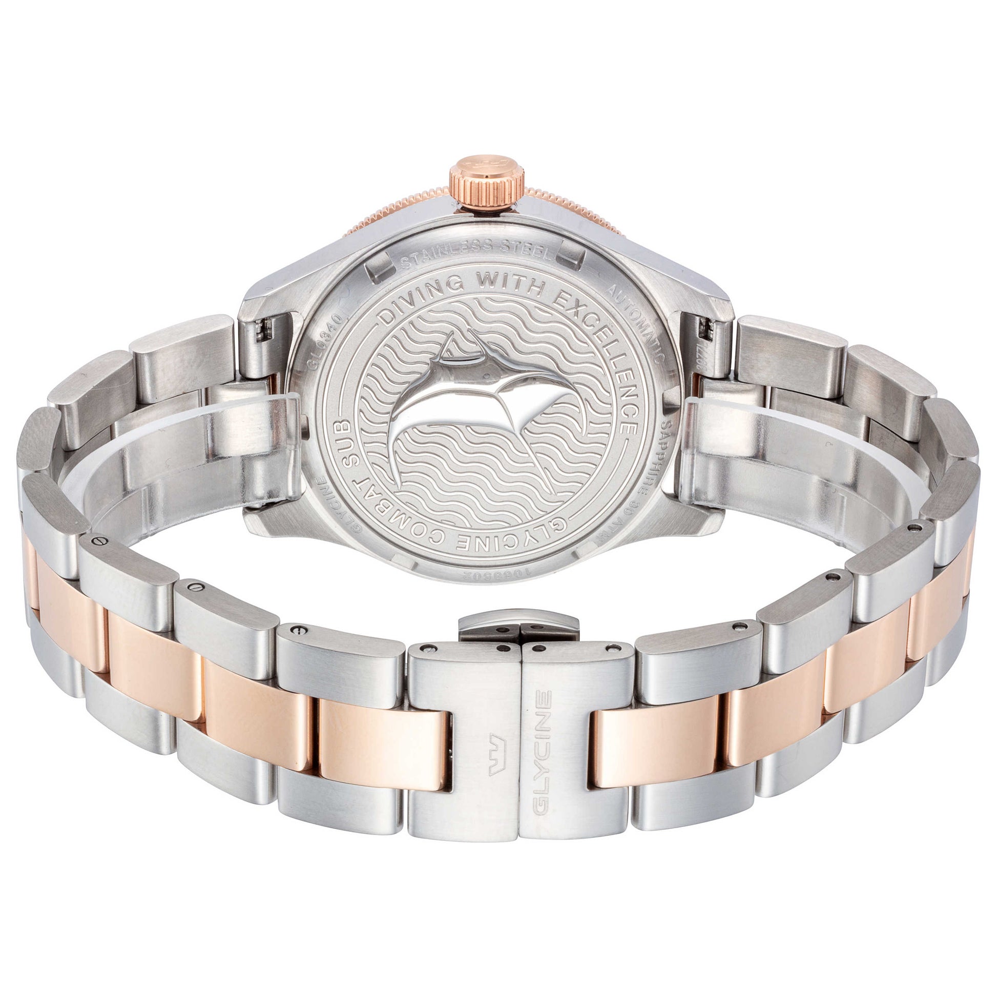 Back view of Glycine Combat Sub 36 Women's Automatic Watch GL0340
