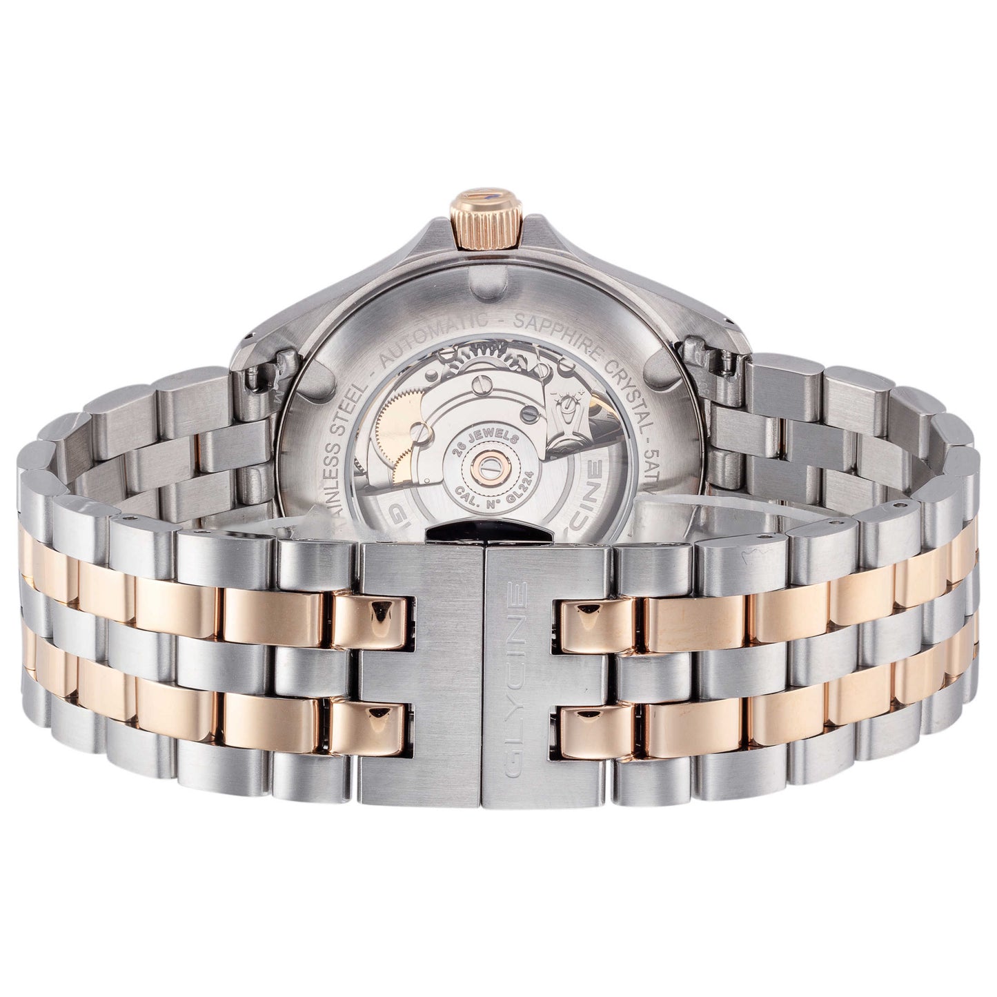 Back view of Glycine Combat 6 Lady Classic Women's Automatic Watch GL0344