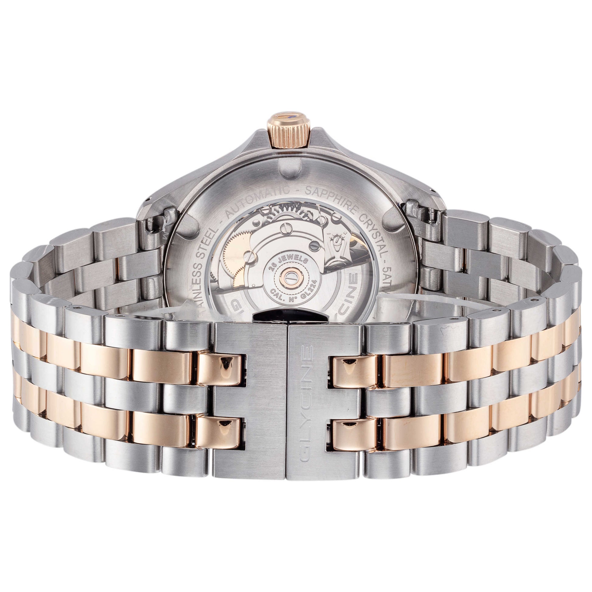 Back view of Glycine Combat 6 Lady Classic Women's Automatic Watch GL0344