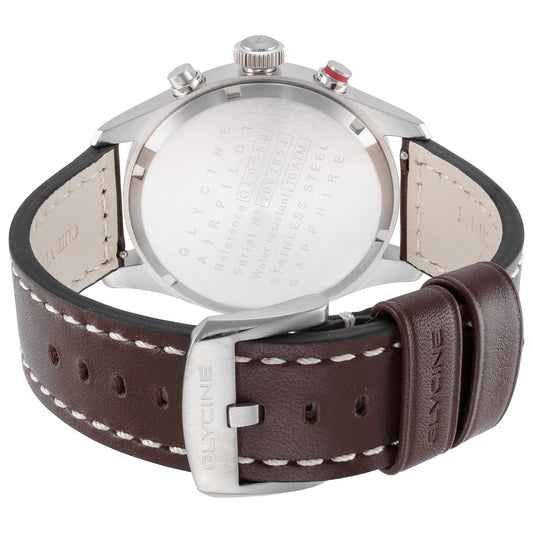 Back view of Glycine Airpilot Chrono 44 Men's Quartz Watch GL0358