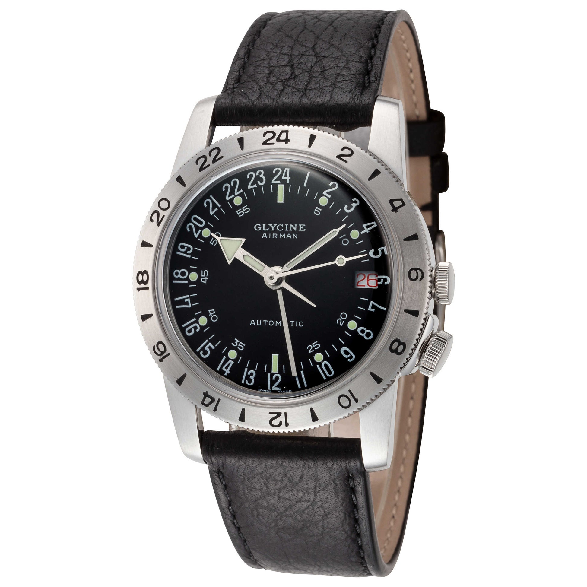 Front view of Glycine Airman Men's Automatic Watch GL0370