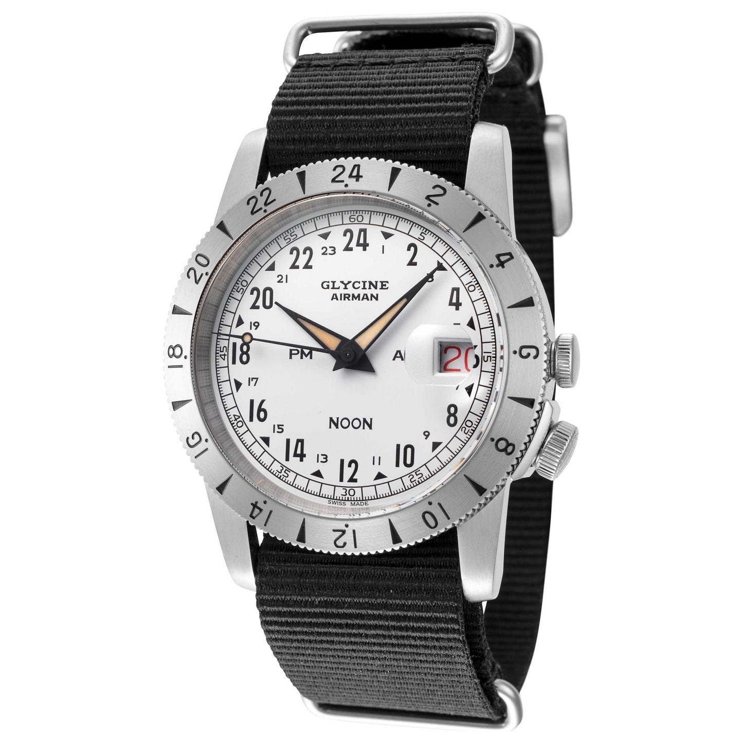 Front view of Glycine Airman Men's Automatic Watch GL0376