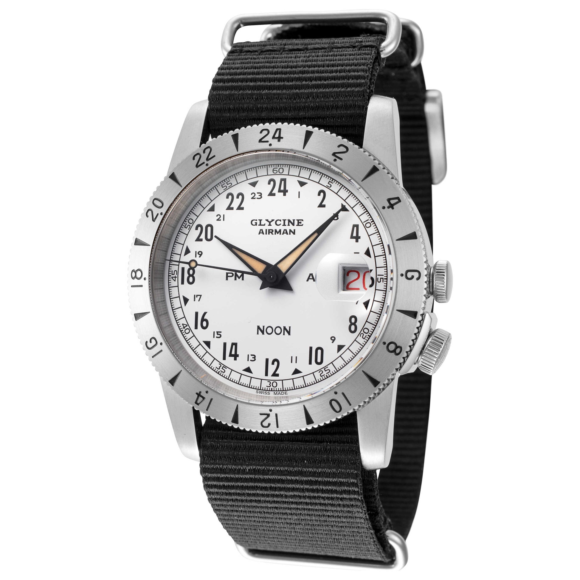Front view of Glycine Airman Men's Automatic Watch GL0376