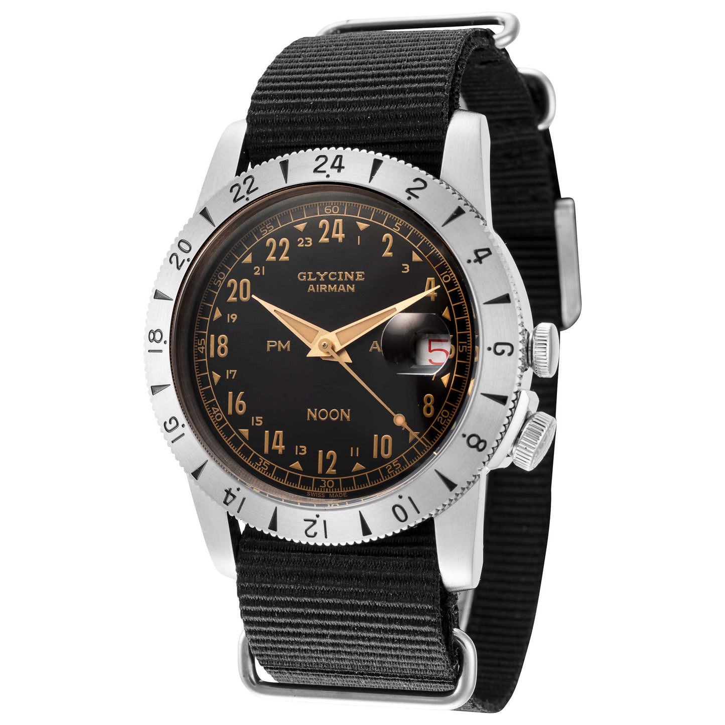 Front view of Glycine Airman Men's Automatic Watch GL0377