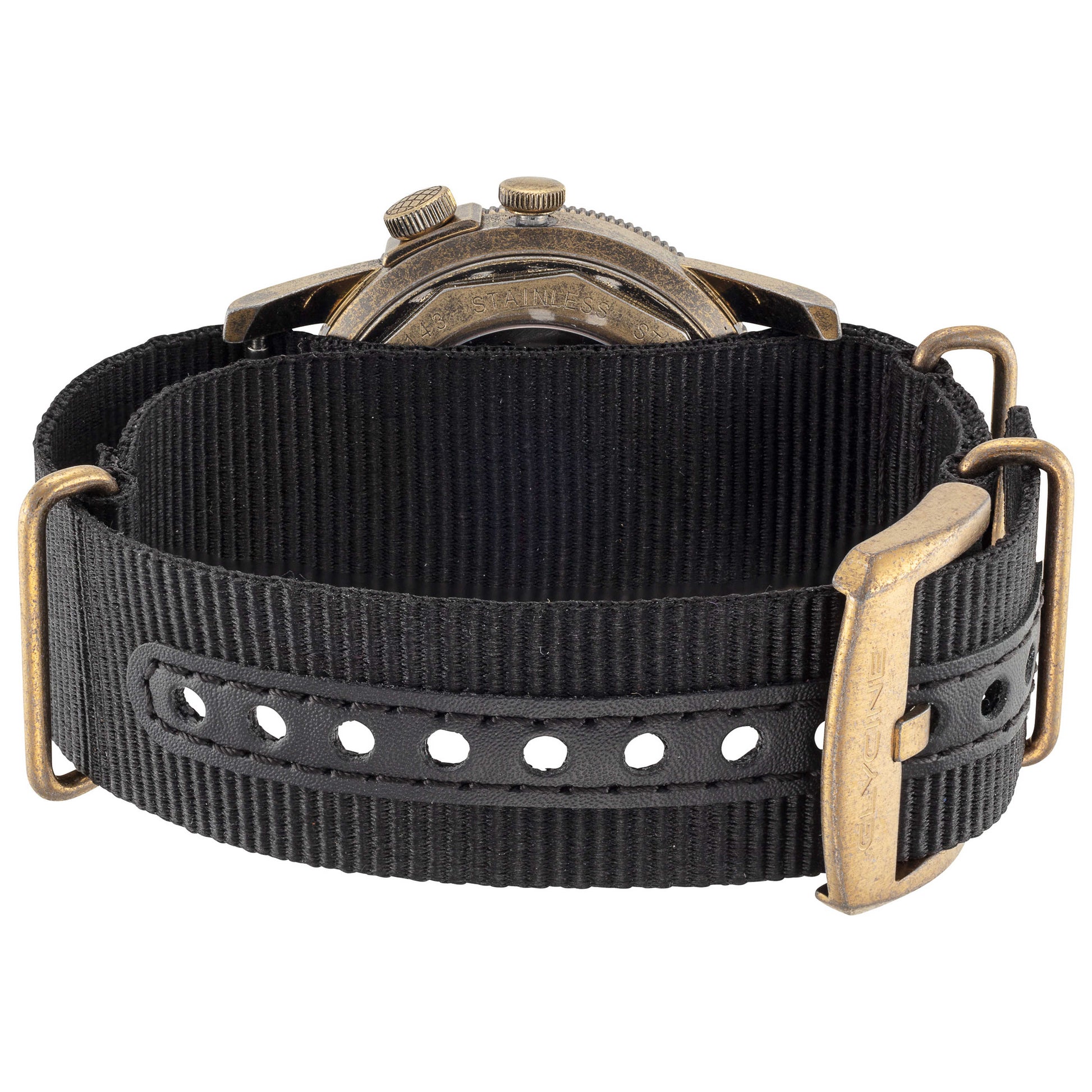 Back view of Glycine Airman Vintage Noon Men's Automatic Watch GL0378