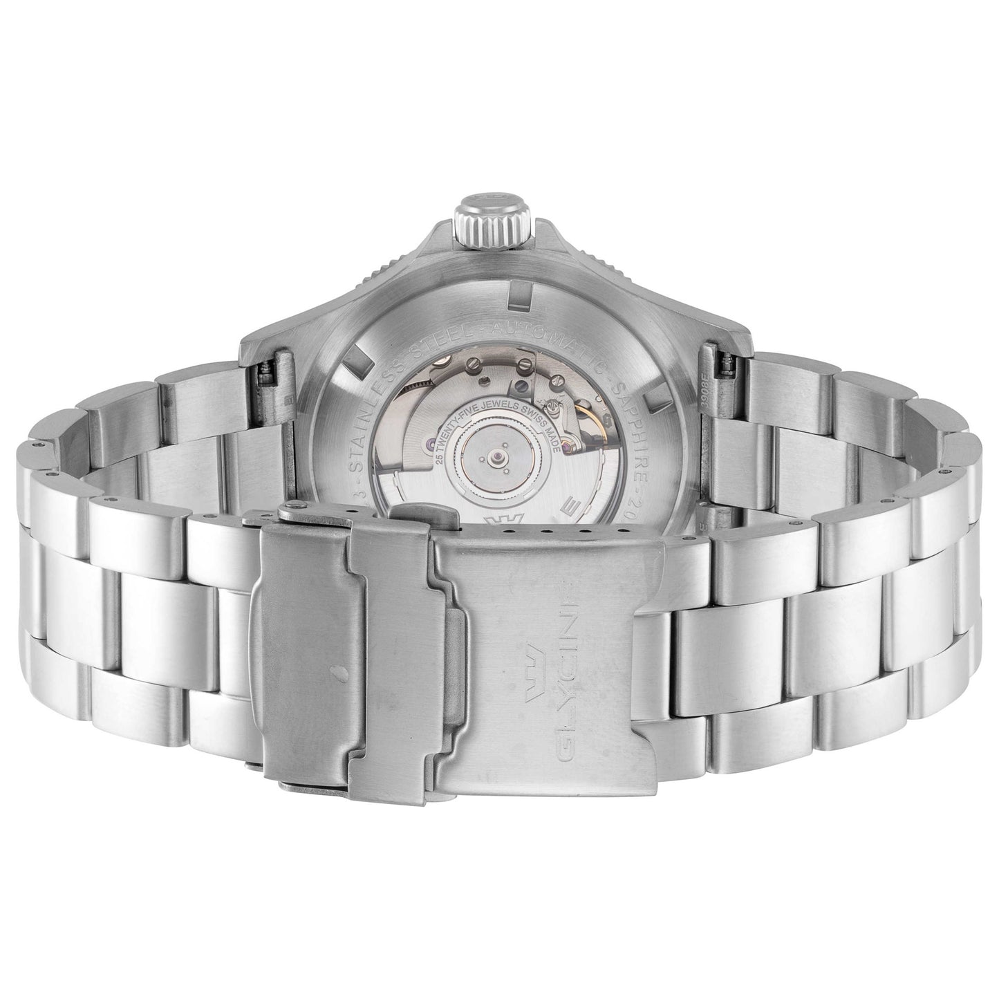 Back view of Glycine Combat Sub GMT 42 Men's Automatic Watch GL0383