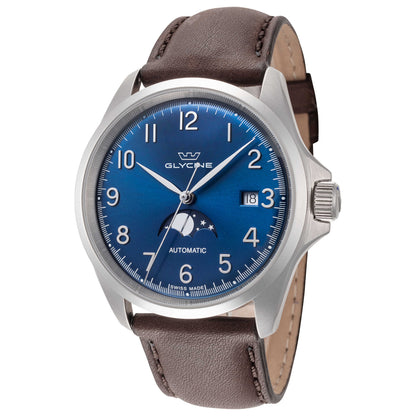 Front view of Glycine Combat Classic 40 Moonphase Men's Automatic Watch GL0385