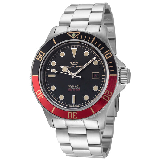 Front view of Glycine Combat Sub Sport Men's Automatic Watch GL0387
