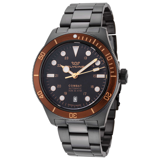 Front view of Glycine Combat Men's Automatic Watch GL0409