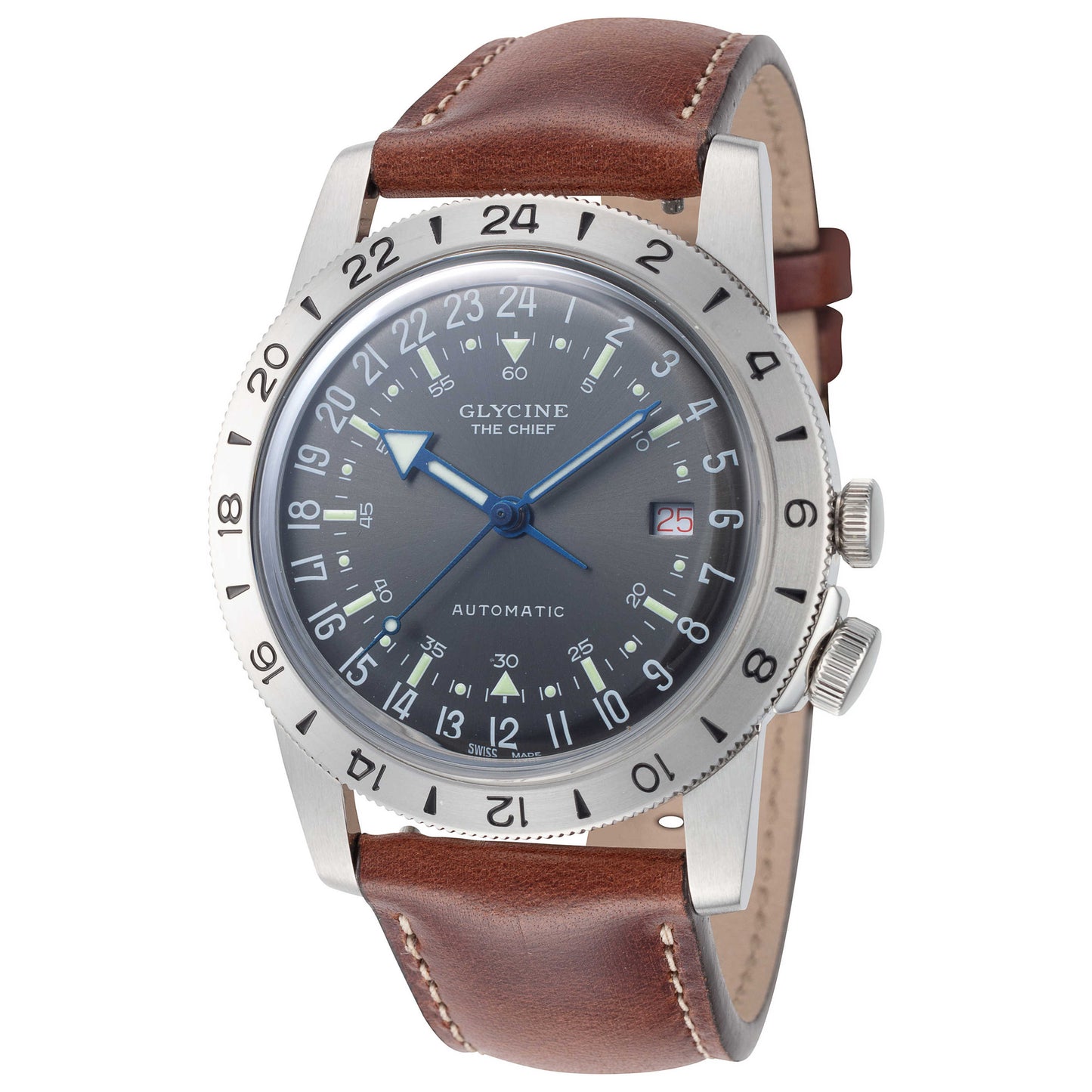 Front view of Glycine Airman Men's Automatic Watch GL0412