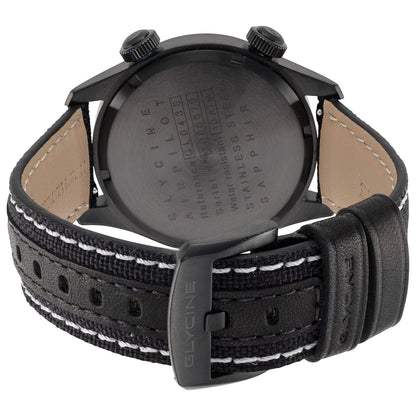 Back view of Glycine Airpilot GMT 44 Men's Quartz Watch GL0436