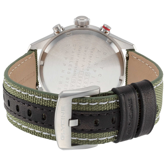 Back view of Glycine Airpilot Chrono 44 Men's Quartz Watch GL0445