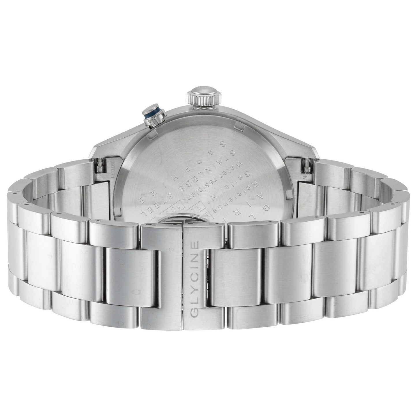 Back view of Glycine Airpilot Dual Time Men's Quartz Watch GL0448