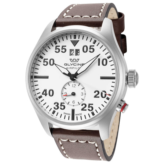 Front view of Glycine Airpilot Dual Time 44 Men's Quartz Watch GL0451