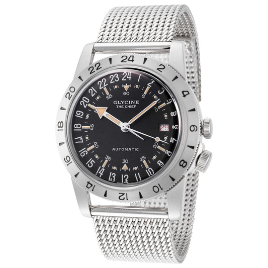 Front view of Glycine Airman Vintage The Chief Men's Automatic Watch GL0468