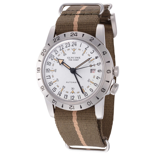 Front view of Glycine Airman Vintage Men's Automatic Watch GL0473