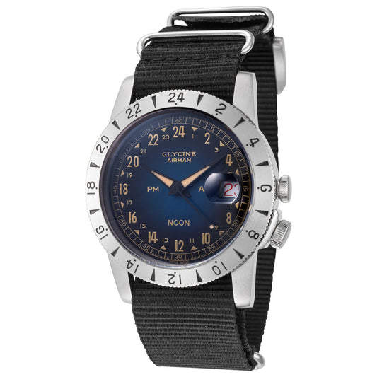 Front view of Glycine Airman Vintage Men's Automatic Watch GL0477