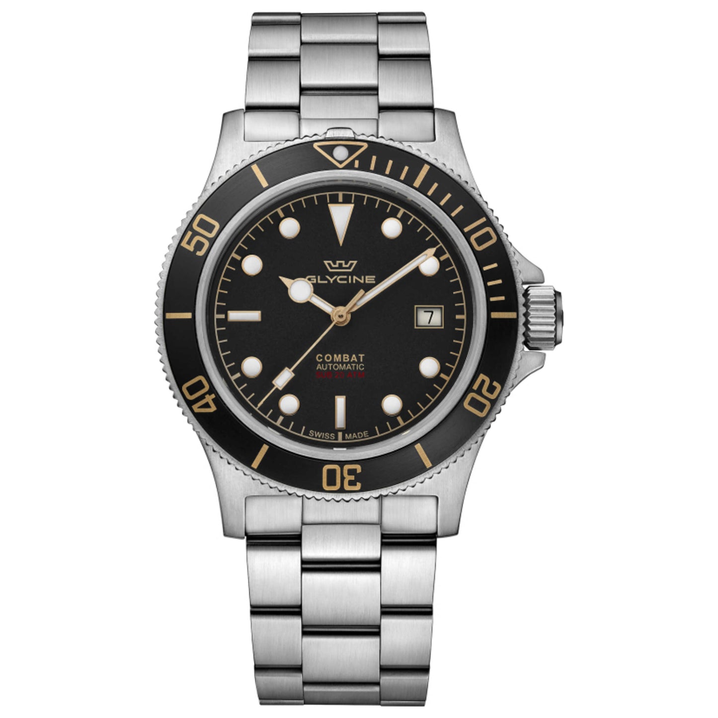 Front view of Glycine Combat Men's Automatic Watch GL0484