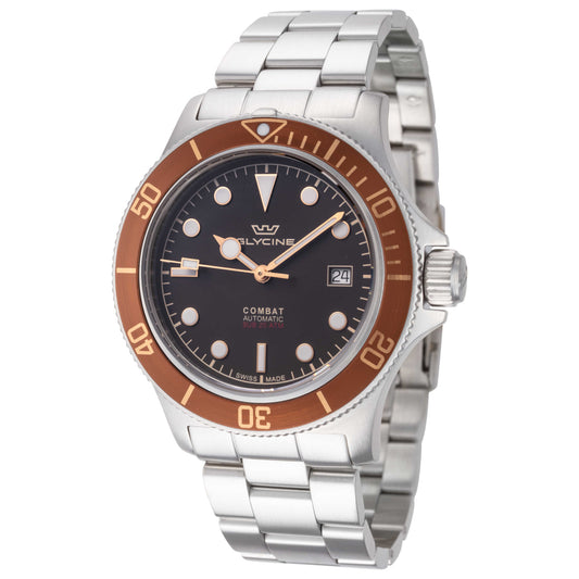 Front view of Glycine Combat Men's Automatic Watch GL0486